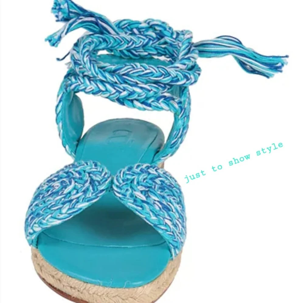 NWOT Antolina Paris‎ Flat Braided Sandals Dust Bag Included